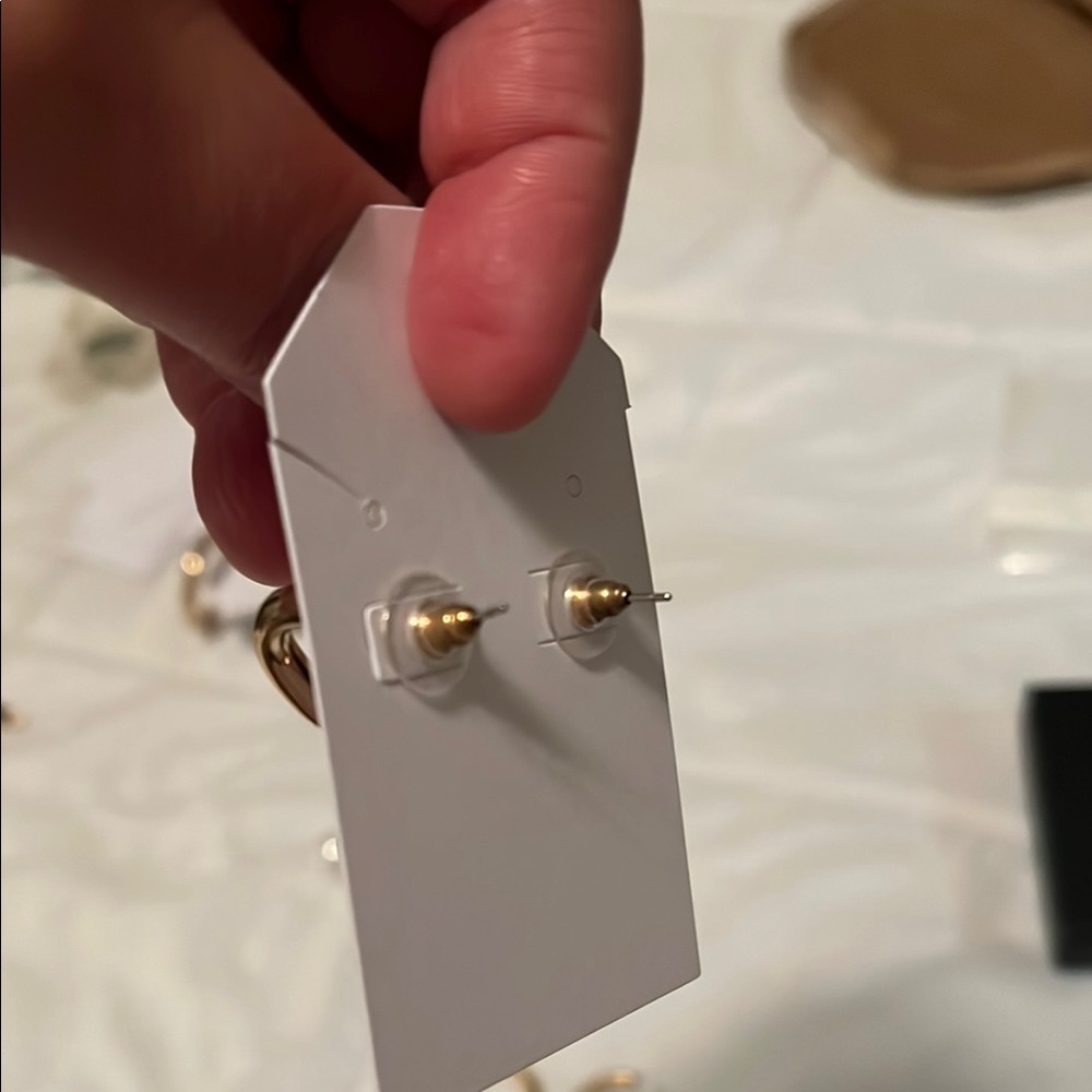 Gold Hoop Earrings - Picture 3 of 3